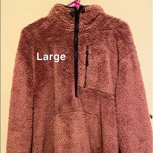 PINK Victoria secret purple half zip up jacket